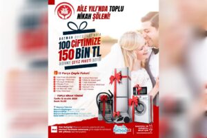 100 ÇİFTE NİKÂH VE ÇEYİZ DESTEĞİ!