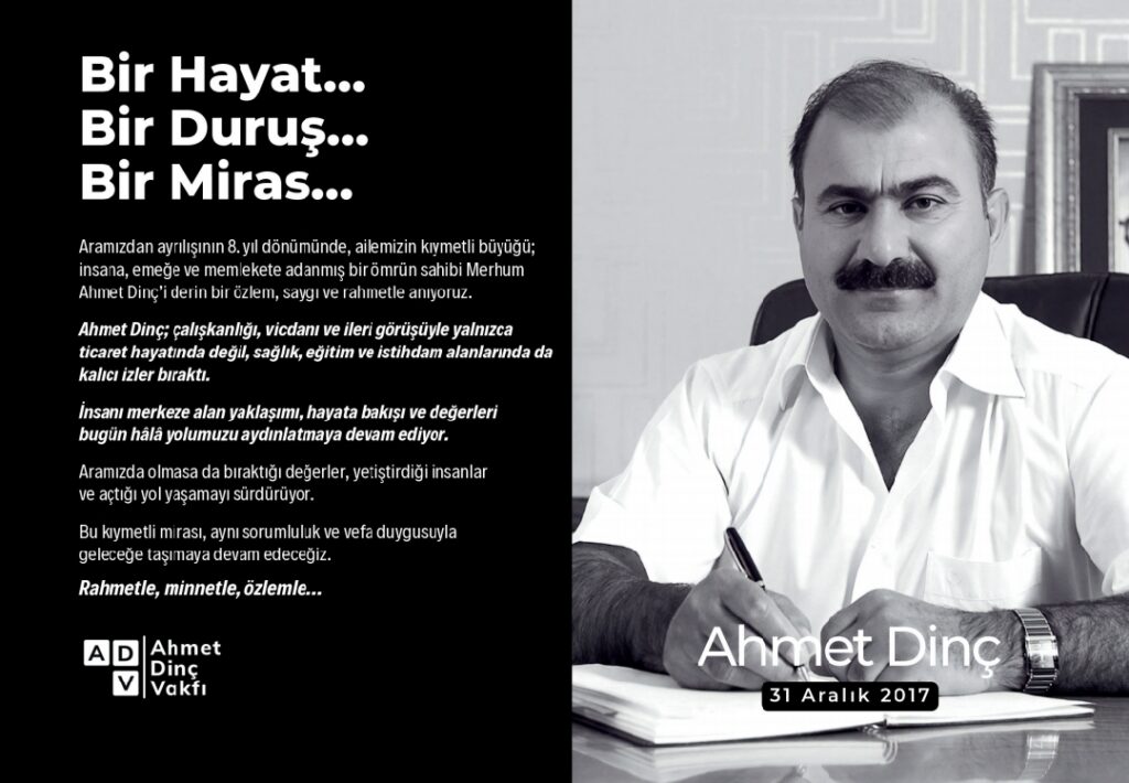 Ahmet Dinç Vefatının 8. Yılında Anılıyor