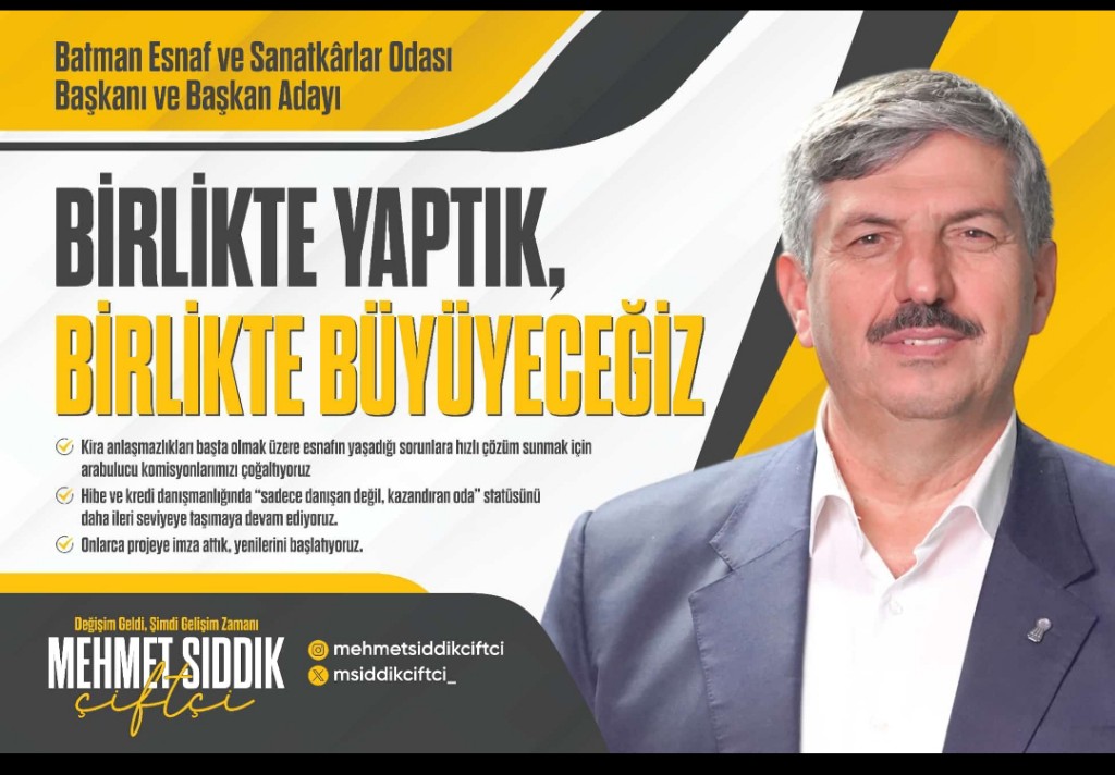 Sıddık Çiftçi Esnafın Evi Olduk, Şimdi Geleceği Güçlendiriyoruz