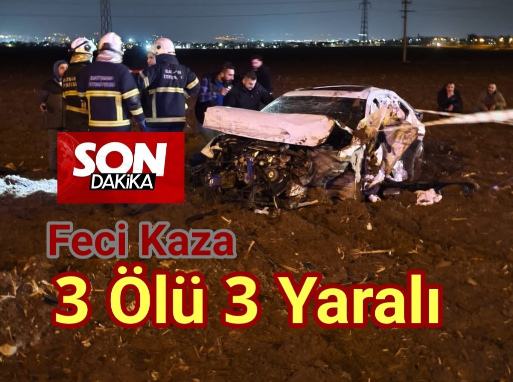 Balpınar Çevre Yolu’nda Feci Kaza: 3 Ölü 3 Yaralı