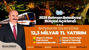 12,3 Milyar TL’lik Bütçe: Batman’da Yatırım Dönemi