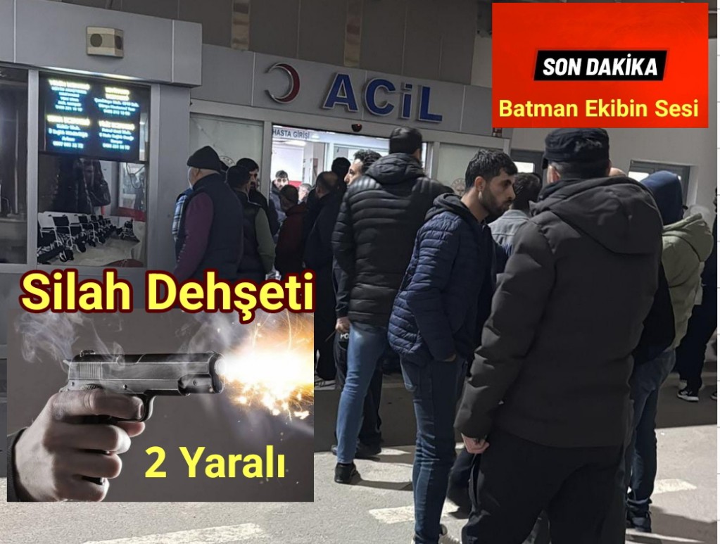kaza kurşunu iki kişiyi ağır yaraladı