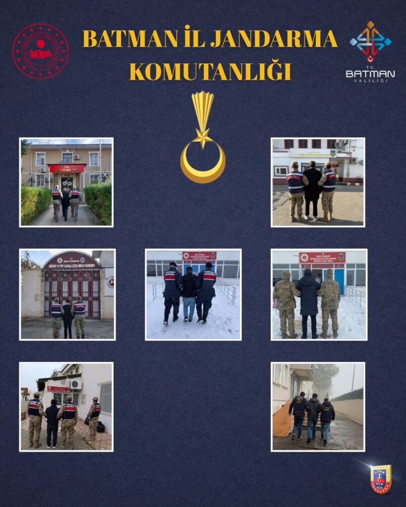 Aranan 23 Şahıs Jandarma Operasyonlarıyla Yakalandı