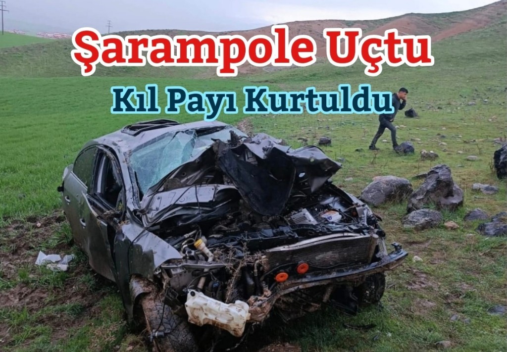 Kontrolden Çıkan Araç Uçuruma Sürüklendi