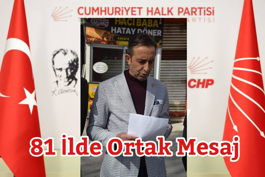 CHP 81 İlde Tek SeS Geri Dönüş Yok