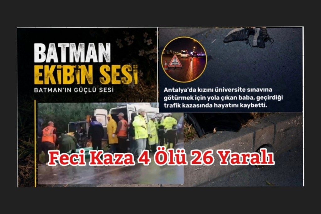 Isparta’da Tur Aracı Devrildi 4 Ölü 26 Yaralı