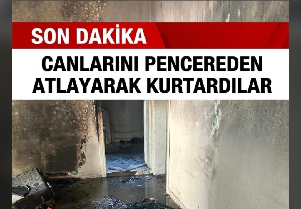 Yangında Panik Dolu Anlar