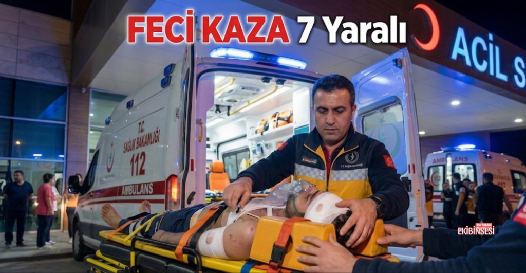 Diyarbakır-Batman Kara Yolunda Kaza 7 Yaralı