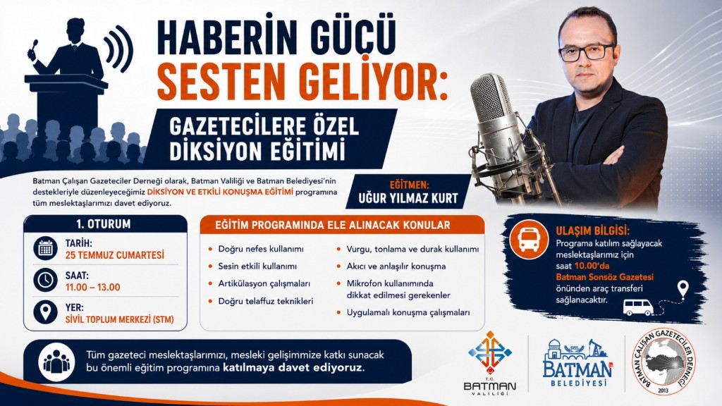 Yerel Medyaya Diksiyon ve Etkili Konuşma Desteği