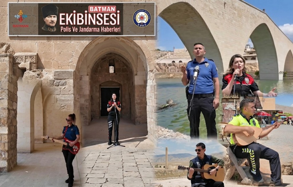 Batman Polisinden Hasankeyf’te Gönülleri Isıtan Türkü