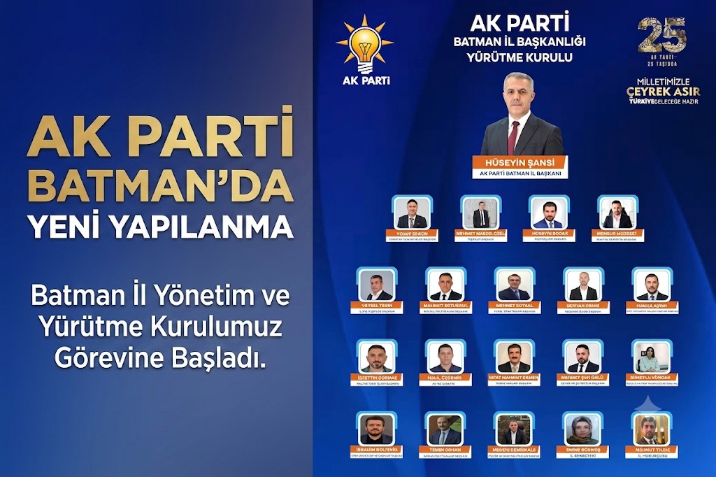 AK Parti Batman’da Yürütme Kurulu Yenilendi