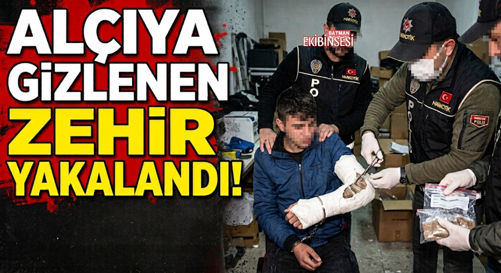 Alçı İçinden 1 Kilo 18 Gram Metamfetamin Çıktı