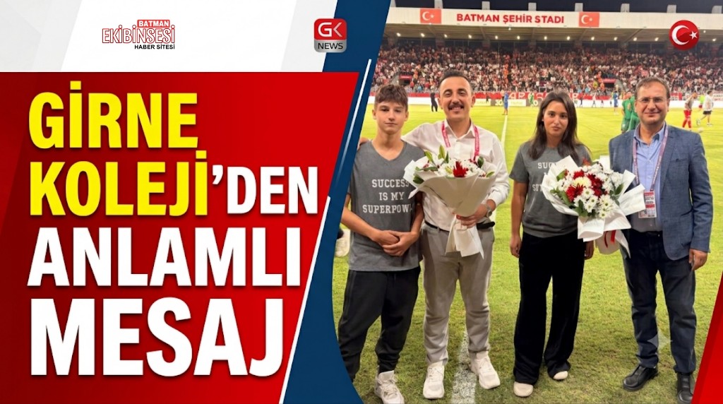 Girne Koleji’nden Petrolspor Maçında Dostluk Mesajı