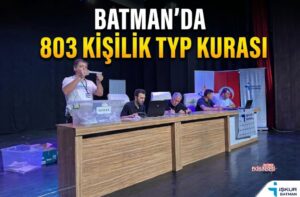 BATMAN’DA TYP KURASI NOTER HUZURUNDA ÇEKİLDİ