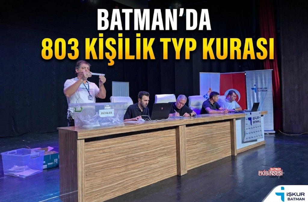 BATMAN’DA TYP KURASI NOTER HUZURUNDA ÇEKİLDİ