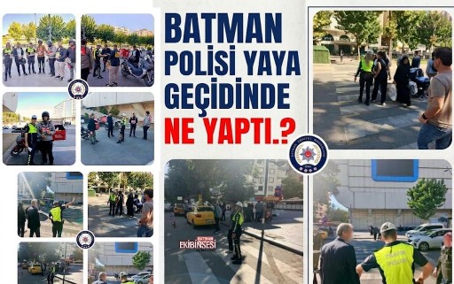 Batman’da Trafikte Dikkat Çeken Çalışma